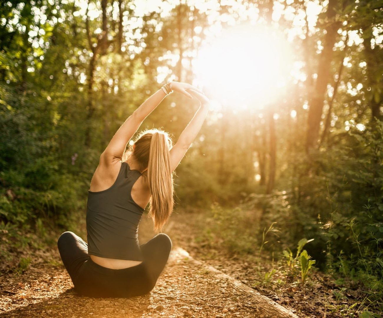 Bannière Yoga et stretching green move